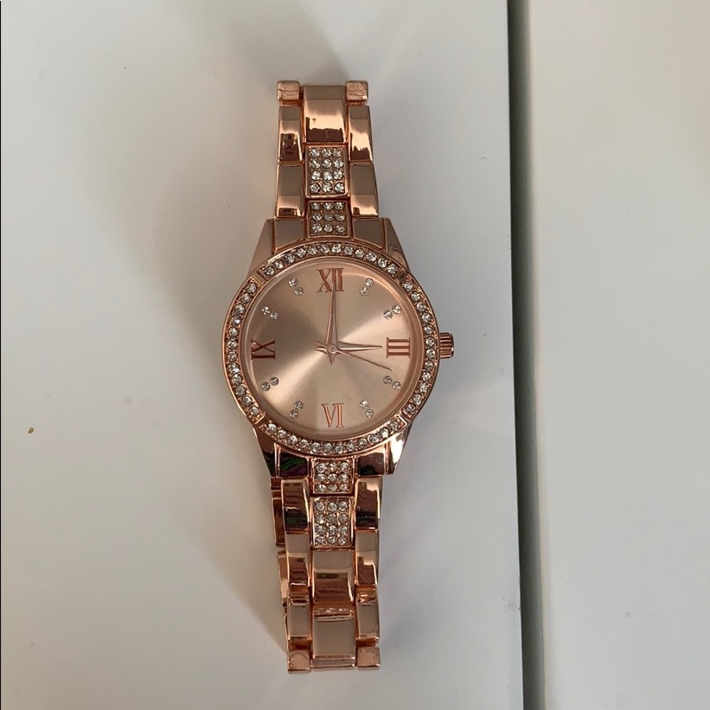 Rose gold Laura Scott watch for sale